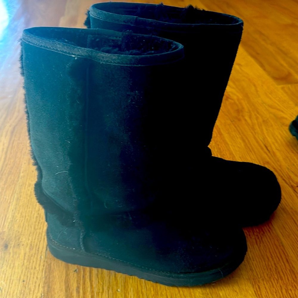 UGG HADLEY II WP TALL BLACK BOOTS